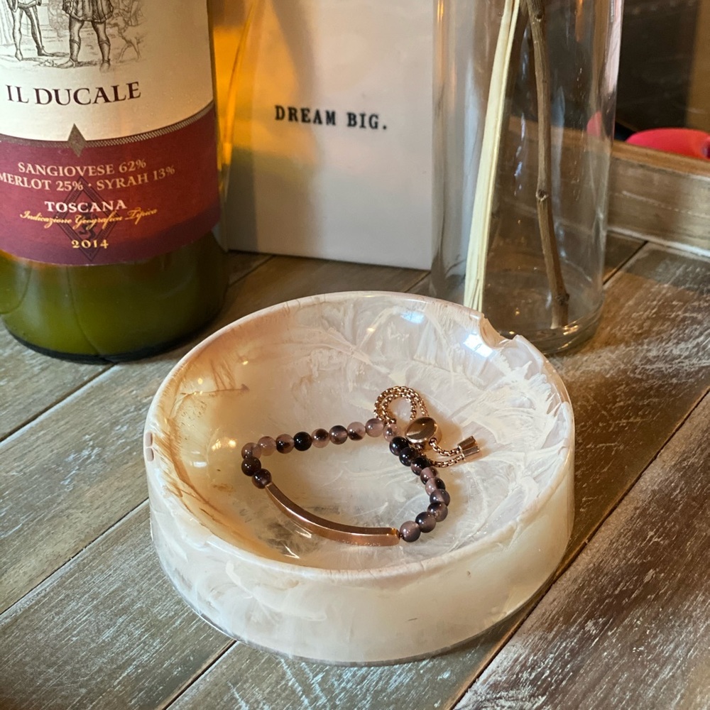 MICHAEL KORS- rose gold & tortoise slider bracelet